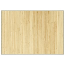 VidaXL Dywan prostokątny, jasny naturalny, 70x100 cm, bambusowy