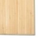 Dywan prostokątny, jasny naturalny, 80x100 cm, bambusowy Lumarko!
