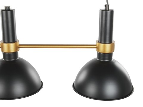 Lampa wisząca 3-punktowa metalowa czarno-złota BELES