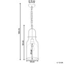 Lampa wisząca metalowa czarna BASHILO Lumarko!