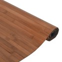 VidaXL Dywan prostokątny, brązowy, 100x300 cm, bambusowy