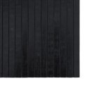 Dywan prostokątny, czarny, 100x200 cm, bambusowy Lumarko!