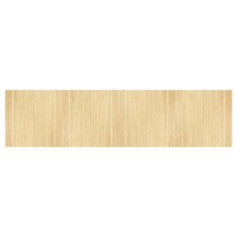 Dywan prostokątny, jasny naturalny, 100x400 cm, bambusowy Lumarko!
