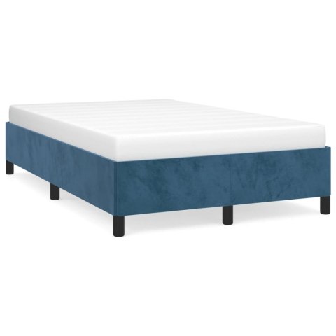 Rama łóżka, ciemnoniebieska, 120x190 cm, aksamit Lumarko!