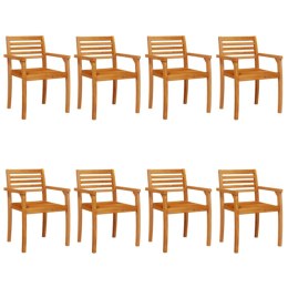 Krzesła ogrodowe, 8 szt., 59x55x85 cm, lite drewno akacjowe Lumarko!