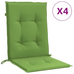 VidaXL Poduszki na krzesła z niskim oparciem, 4 szt., zielony melanż
