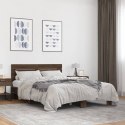 VidaXL Rama łóżka, brązowy dąb, 120x200 cm, materiał drewnopochodny