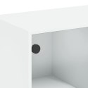 VidaXL Szafka, biała, 101,5x37x75,5 cm, materiał drewnopochodny