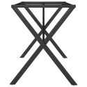 VidaXL Nogi do stołu, w kształcie litery X, 140x60x73 cm, żeliwo
