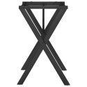 VidaXL Nogi do stołu w kształcie litery X, 60x50x73 cm, żeliwo