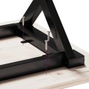 VidaXL Nogi do stołu w kształcie litery X, 60x50x73 cm, żeliwo