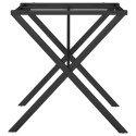 VidaXL Nogi do stołu w kształcie litery X, 60x60x73 cm, żeliwo