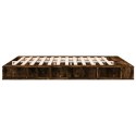 Rama łóżka, przydymiony dąb, 200x200cm, materiał drewnopochodny Lumarko!