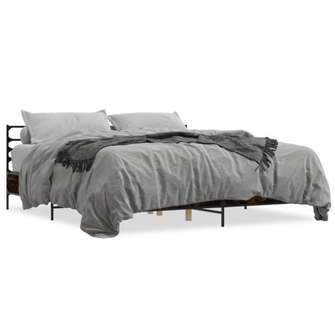 Rama łóżka, przydymiony dąb, 200x200 cm Lumarko!