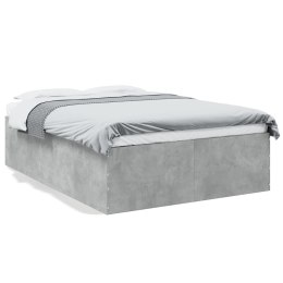 VidaXL Rama łóżka, szarość betonu, 120x190 cm, materiał drewnopochodny