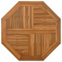 Blat do stolika, 80x80x2,5 cm, ośmiokątny, lite drewno tekowe Lumarko!