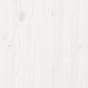 VidaXL Donica ogrodowa, biała, 80x80x49,5 cm, lite drewno sosnowe
