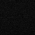 VidaXL Szezlong masujący z wałkiem, czarny, tapicerowany tkaniną