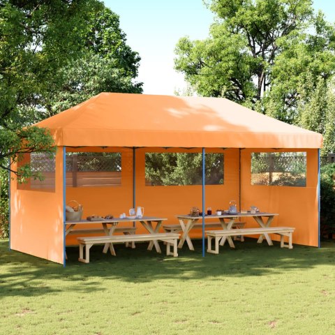 Namiot imprezowy typu pop-up z 3 ściankami, pomarańczowy Lumarko!