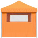 VidaXL Namiot imprezowy typu pop-up z 3 ściankami, pomarańczowy