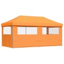 VidaXL Namiot imprezowy typu pop-up z 3 ściankami, pomarańczowy