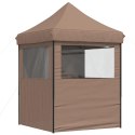 Namiot imprezowy typu pop-up z 4 ściankami, brązowy Lumarko!