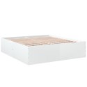 VidaXL Rama łóżka, biała, 180x200 cm, materiał drewnopochodny