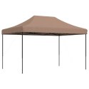VidaXL Składany namiot imprezowy typu pop-up, brązowy, 410x279x315 cm