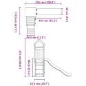 VidaXL Plac zabaw do ogrodu, lite drewno sosnowe