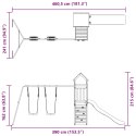 VidaXL Plac zabaw do ogrodu, lite drewno sosnowe