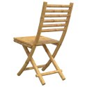 Składane krzesła ogrodowe, 4 szt., 43x54x88 cm, bambusowe Lumarko!
