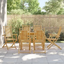 Składane krzesła ogrodowe, 6 szt., 53x66x99 cm, bambusowe Lumarko!