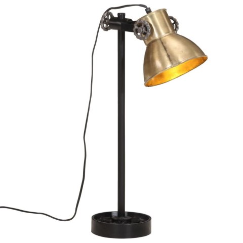 VidaXL Lampa stołowa, 25 W, antyczny mosiądz, 15x15x55 cm, E27