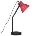 VidaXL Lampa stołowa, 25 W, postarzany czerwony, 17x17x60 cm, E27