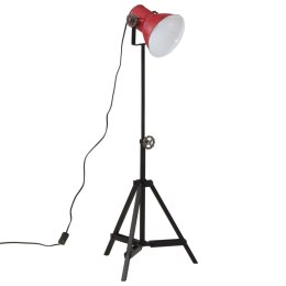 VidaXL Lampa stojąca, 25 W, postarzany czerwony, 35x35x65/95 cm, E27