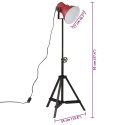 Lampa stojąca, 25 W, postarzany czerwony, 35x35x65/95 cm, E27 Lumarko!