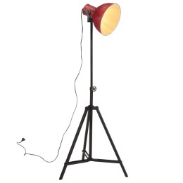 VidaXL Lampa stojąca, 25 W, postarzany czerwony, 61x61x90/150 cm, E27