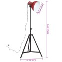 VidaXL Lampa stojąca, 25 W, postarzany czerwony, 61x61x90/150 cm, E27