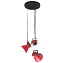 Lampa sufitowa, 25 W, postarzany czerwony, 30x30x100 cm, E27 Lumarko!