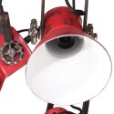 VidaXL Lampa sufitowa, 25 W, postarzany czerwony, 30x30x100 cm, E27