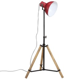 VidaXL Lampa stojąca, 25 W, postarzany czerwony, 75x75x90-150 cm, E27