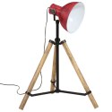 VidaXL Lampa stojąca, 25 W, postarzany czerwony, 75x75x90-150 cm, E27