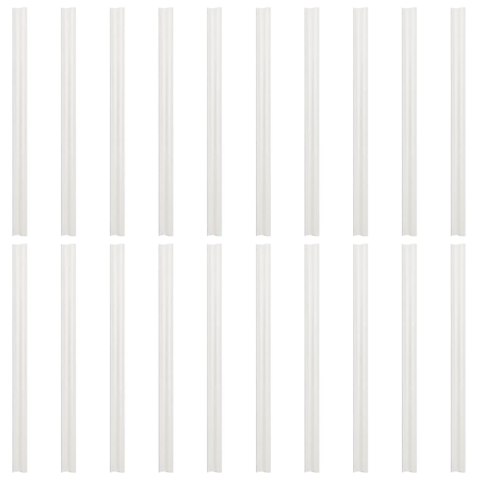 VidaXL Osłony na ogrodzenie, 10 szt., 252,5x19 cm, zielone, PVC