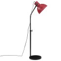 VidaXL Lampa stojąca, 25 W, postarzany czerwony, 30x30x90-150 cm, E27