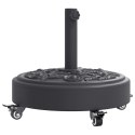 Podstawa do parasola, z kółkami, do słupków Ø38/48 mm, 27 kg Lumarko!