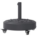 Podstawa do parasola, z kółkami, do słupków Ø38/48 mm, 27 kg Lumarko!
