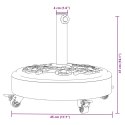 Podstawa do parasola, z kółkami, do słupków Ø38/48 mm, 27 kg Lumarko!