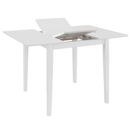 Rozsuwany stół jadalniany, biały, (80-120) x 80 x 74 cm, MDF Lumarko!