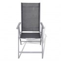 VidaXL Składane krzesła ogrodowe, 4 szt., aluminium