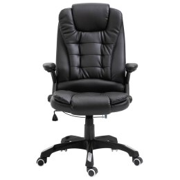 Krzesło biurowe, czarne, sztuczna skóra Lumarko!